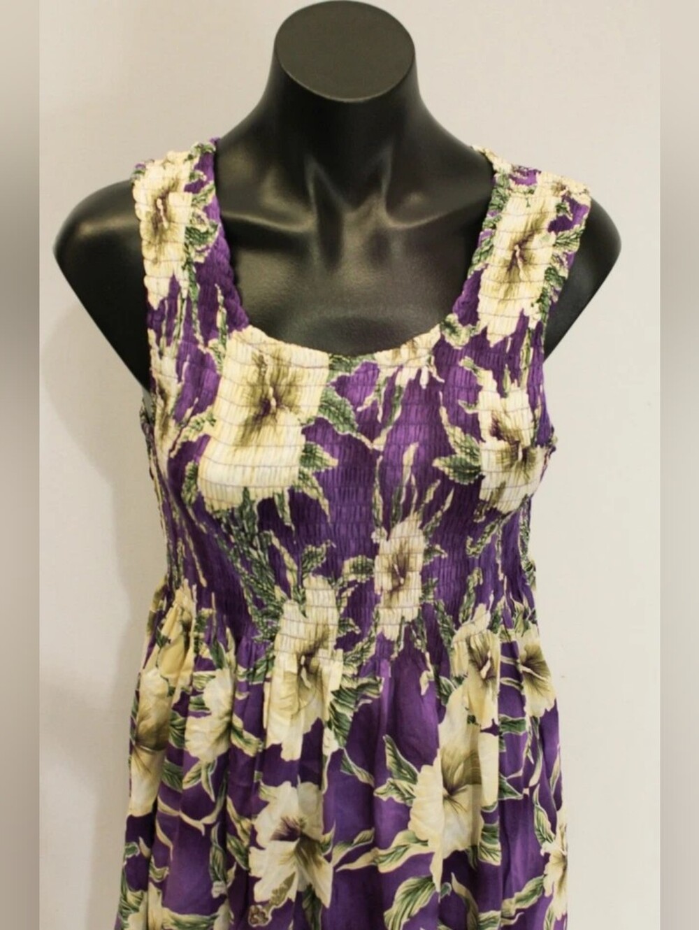 Purple Floral Sleeveless Summer Dress - Picture 2 of 4